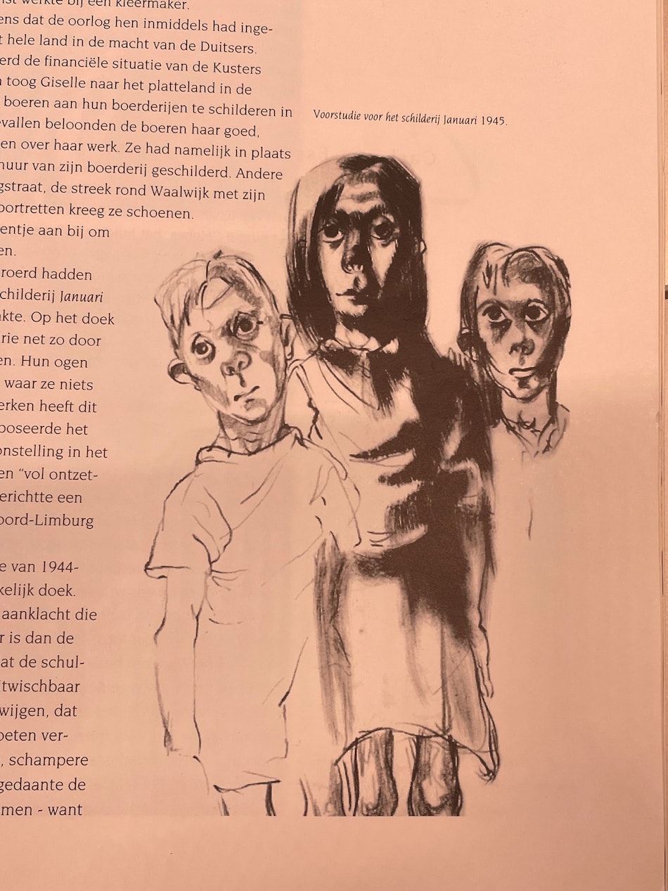 Placeholder for Giselle Kuster voorschets voor honger 1945 verloren