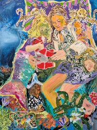 Placeholder for Tanja Ritterbex Mom wishes she was a meremaid too 2025 Acryl op doek 100 x 75 cm