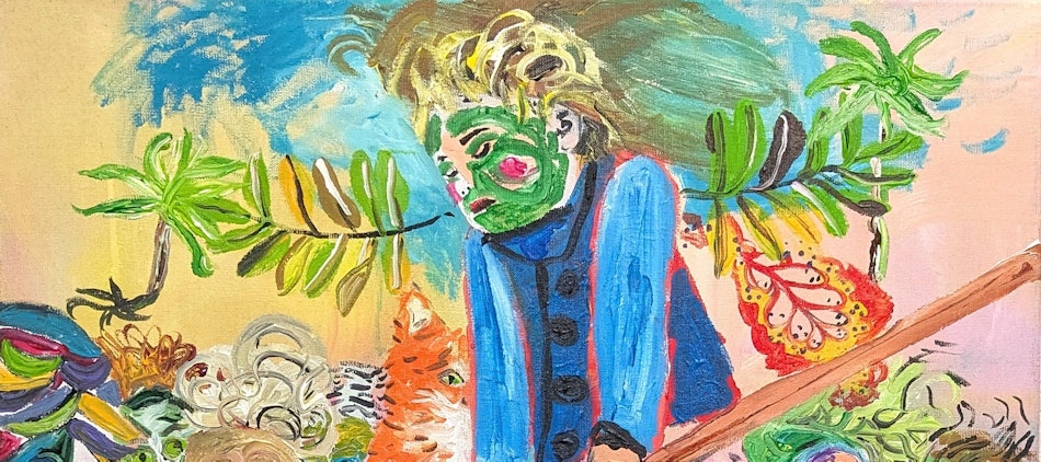 Placeholder for Tanja Ritterbex Yesterday when meremaids were real 2025 Acryl op doek 100 x 75 cm