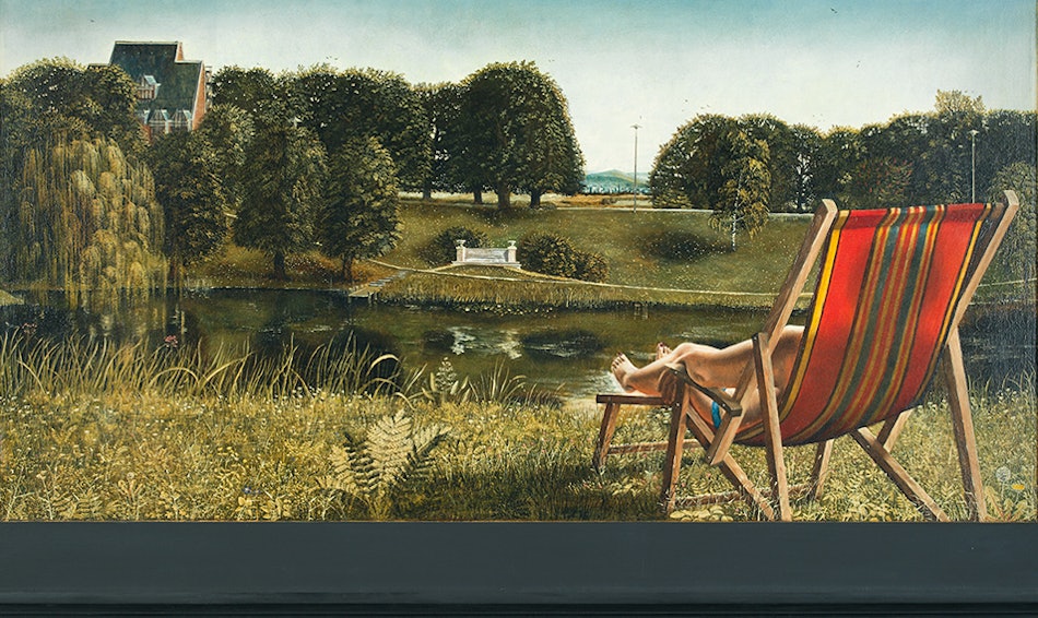 Placeholder for Veelluik De Schilderkunst 1980 386x200 tempera op paneel verkleind I